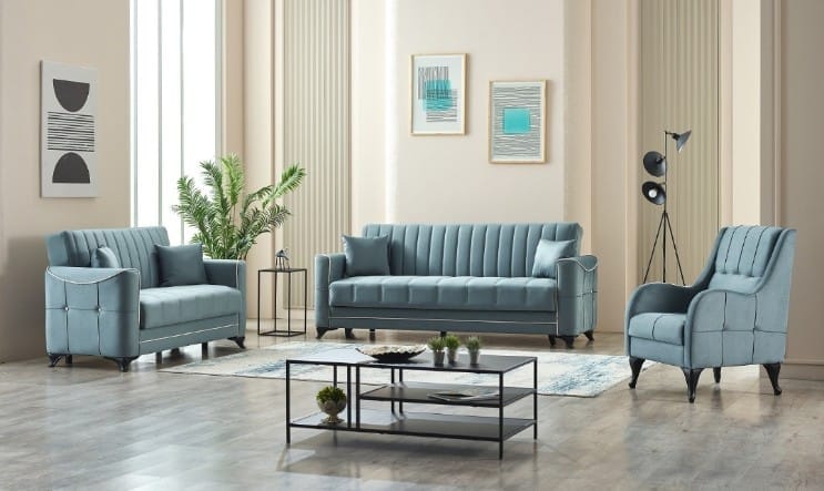 ACELYA 3/2/1 SEATER SOFA BED