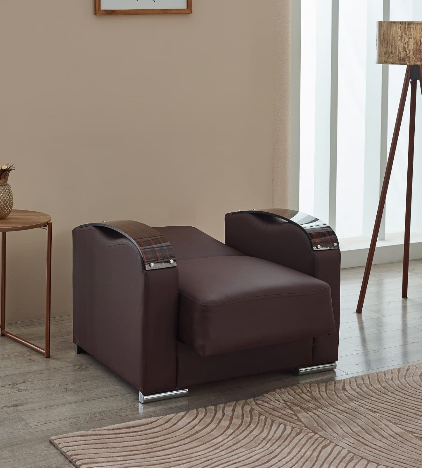 ESILA 3/2/1 LEATHER SOFA BED
