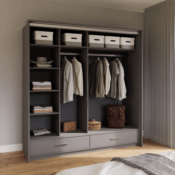 FLORENCE WARDROBE/205CM/256CM
