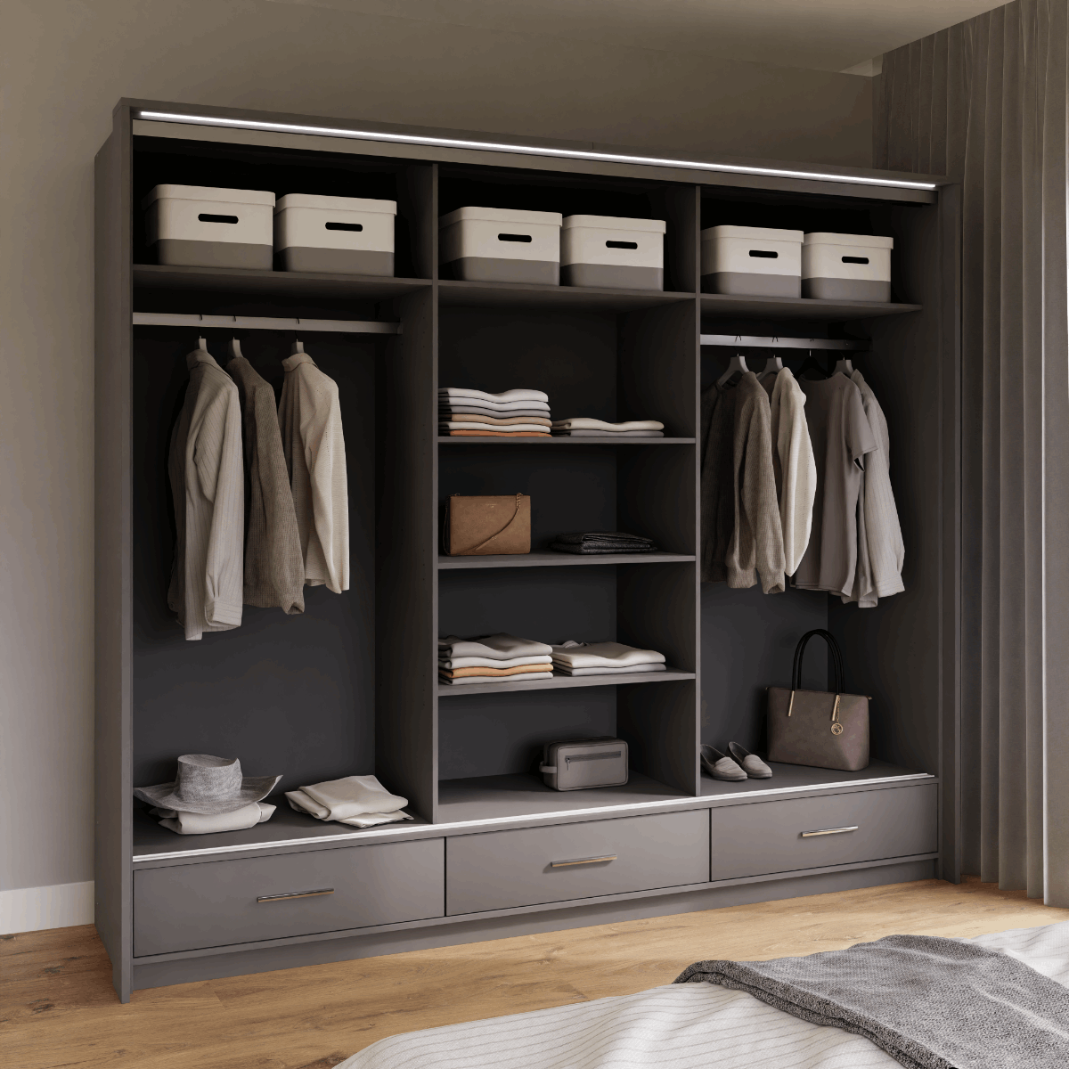FLORENCE WARDROBE/205CM/256CM