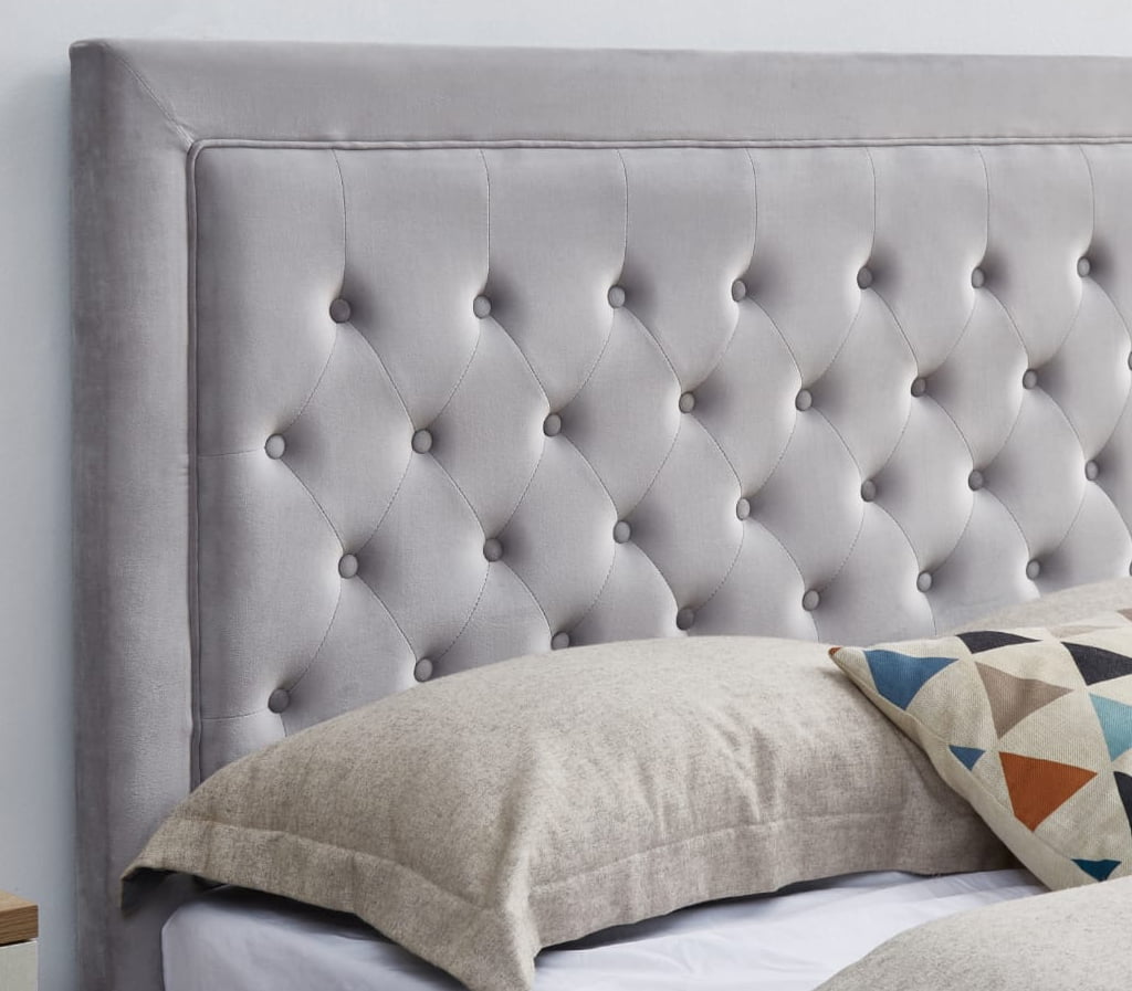 Plush Velvet Heaven Ottoman Storage Bed