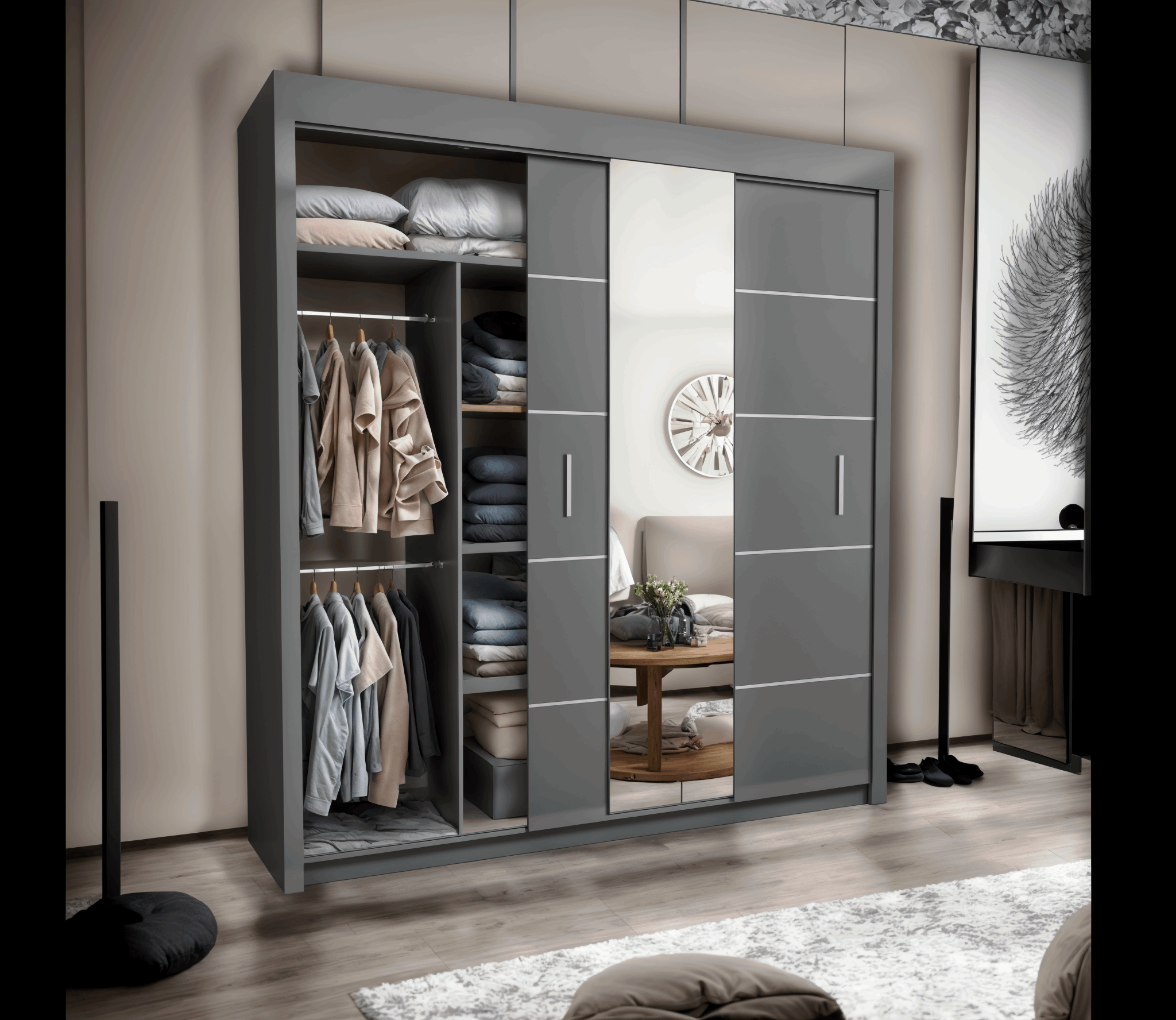 OSLO WARDROBE 120CM/150CM/180CM/203CM/250CM