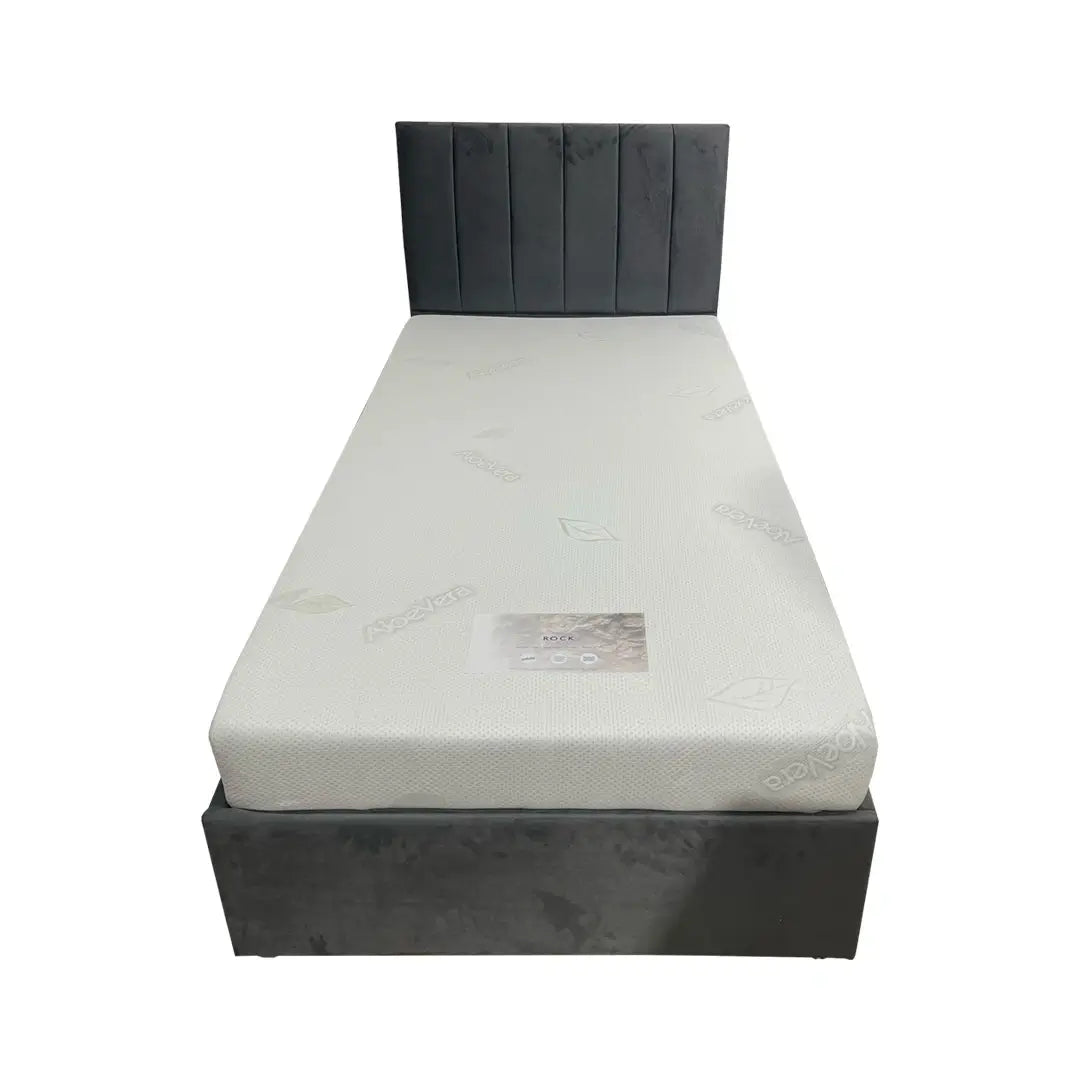 Platinum Single Platform Slatted Bed Base with Optional Mattress, Headboard and Storage