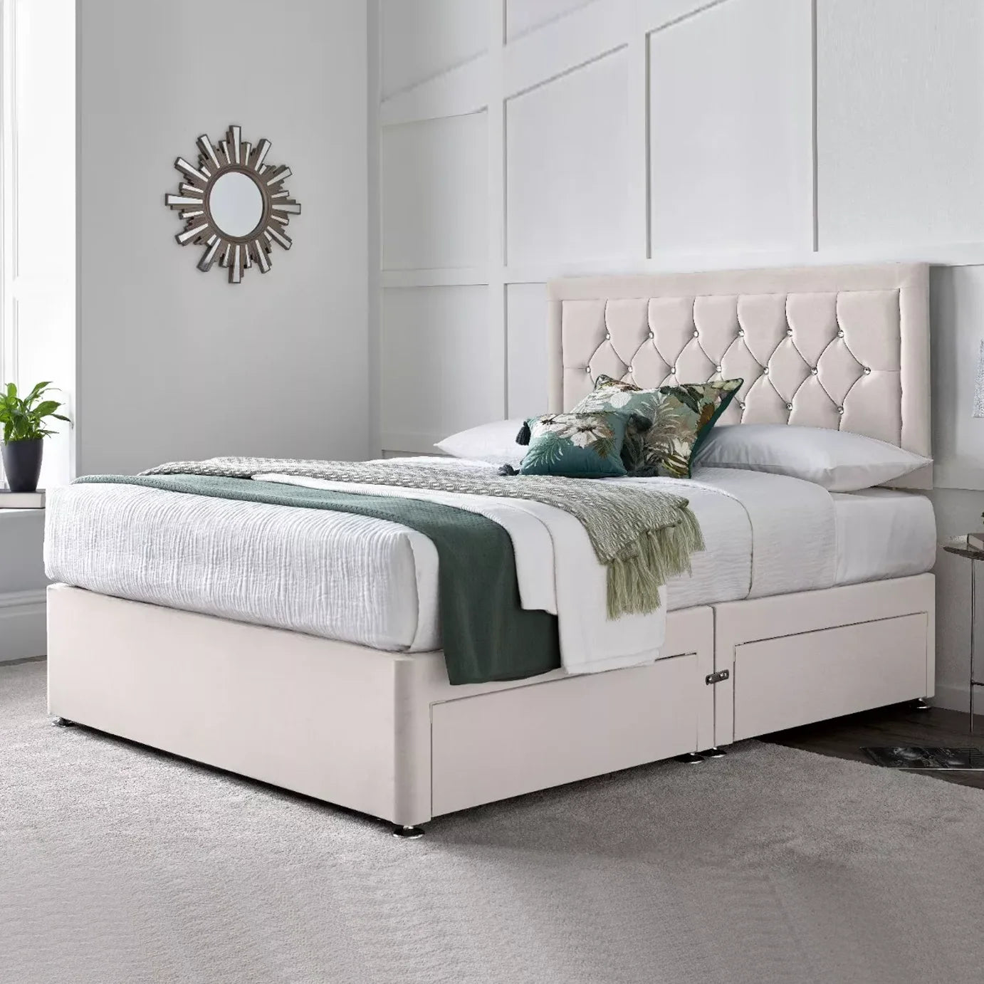 Super King Divan Bed with Mattress