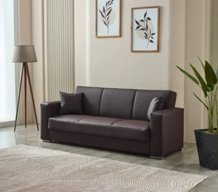 FUTURO 3/2/1 LEATHER SOFA BED